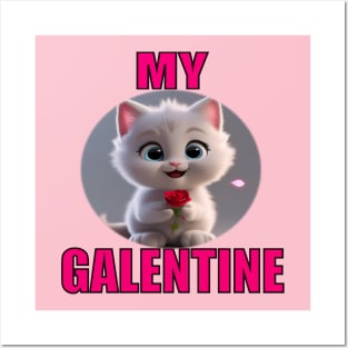 My galentines kitten Posters and Art